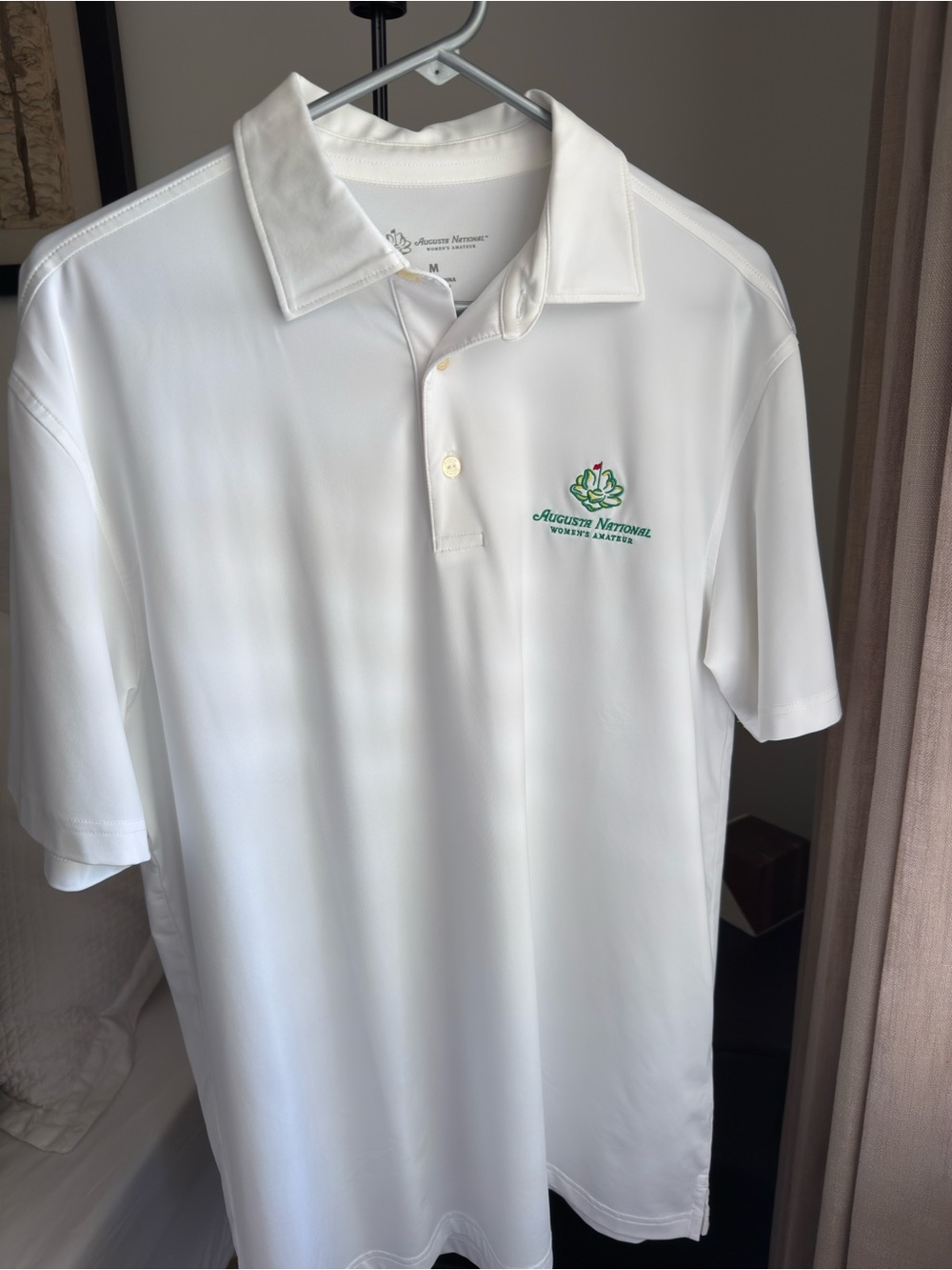 Augusta National White Performance Polo